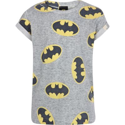 Boys grey batman print t-shirt