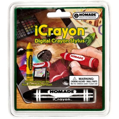 Kids black crayon digital stylus