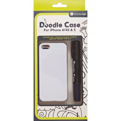 Kids white doodle iPhone case