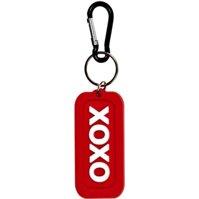 Girls red XOXO flexi keyring