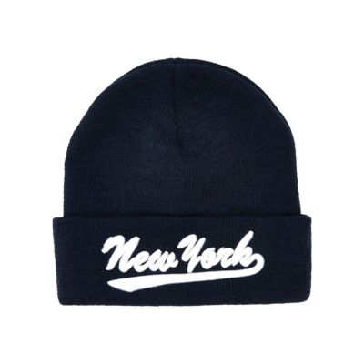 hat beanie navy beanie hats  new new knit beanie navy with new look york  white hat  ribbed