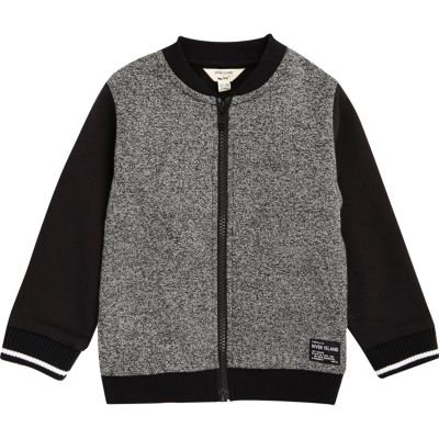 Mini boys grey colour block bomber jacket baby boys coats / jackets mini boys boys