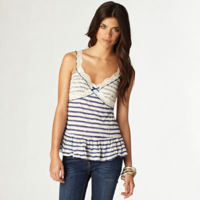 Blue stripe cami