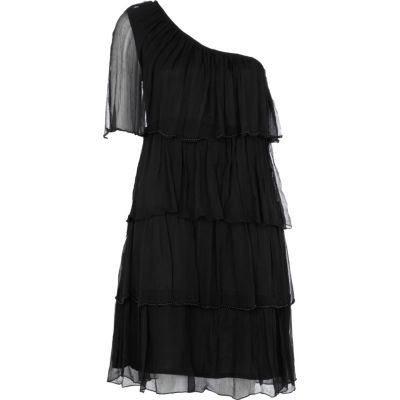 Black one shoulder dress