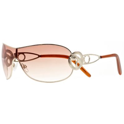 gold snake visor sunglasses