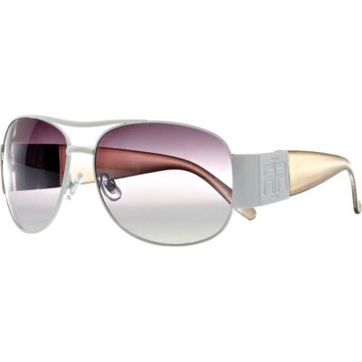 white aviator sunglasses