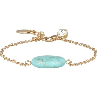 turquoise semi precious stone bracelet