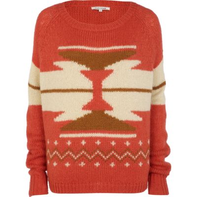 pink navajo print jumper