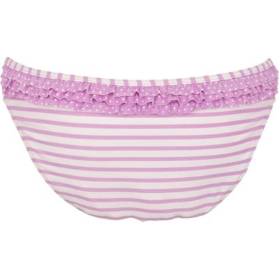 Purple stripe and polka dot