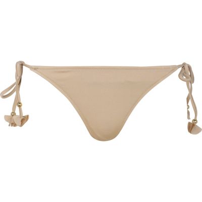 Gold bikini briefs