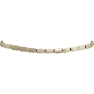 gold elastic metal square belt
