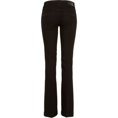 Liquorice black cleo bootcut jeans