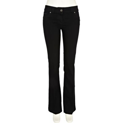 Liquorice black cleo bootcut jeans