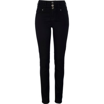 Black high waisted skinny jeans