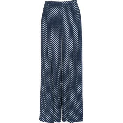 Blue polka dot palazzo trousers