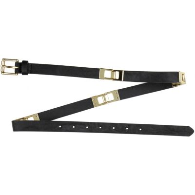 black hinge skinny jeans belt
