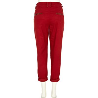 Red chinos