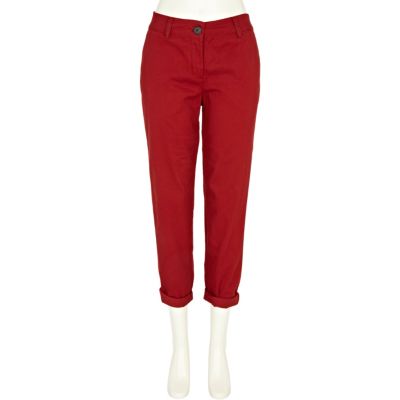 Red chinos