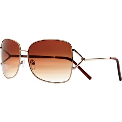 brown square sunglasses