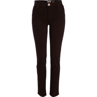 Chocolate skinny jeans