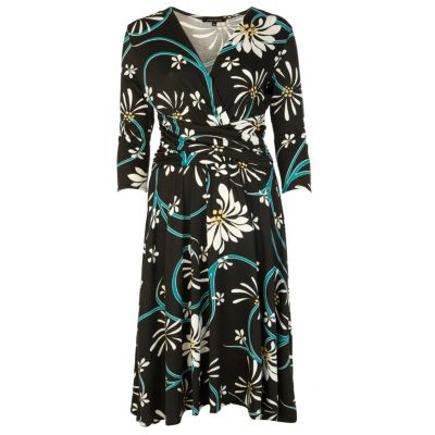 Black wrap dress