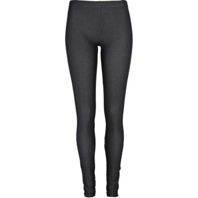 Black side zip leggings