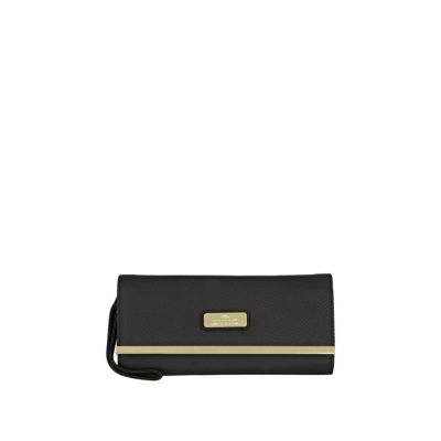 black fold over clutch
