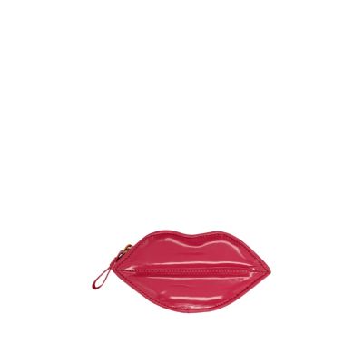 pink lips purse
