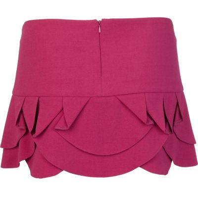 Pink mini skirt