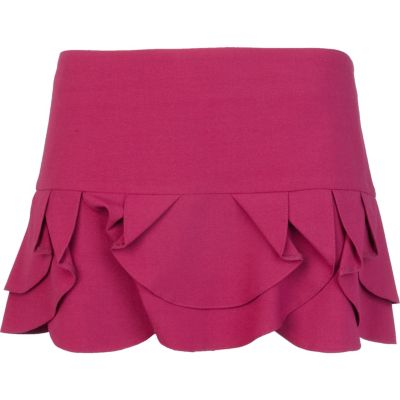 Pink mini skirt