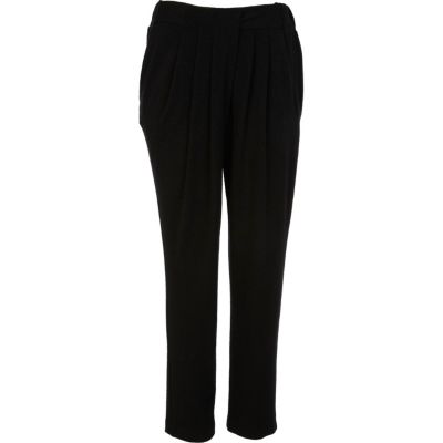 Black knitted trousers