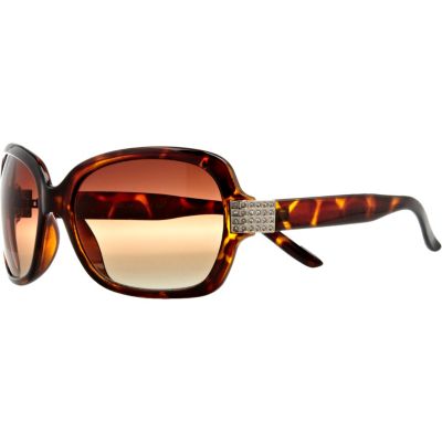 Brown print sunglasses