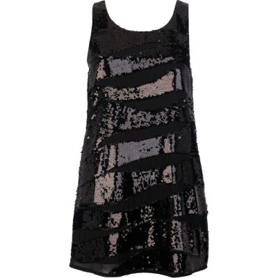 Black sequin tunic