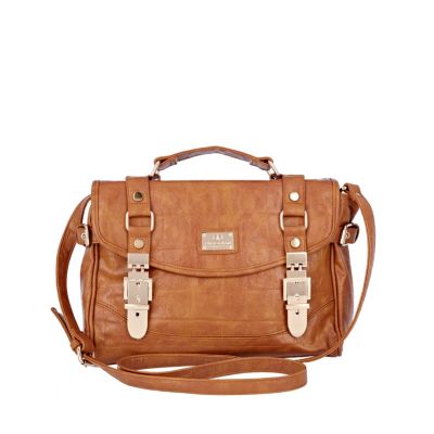 dark beige crocodile satchel