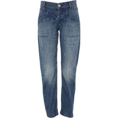 mid wash denim darcy slouch jeans