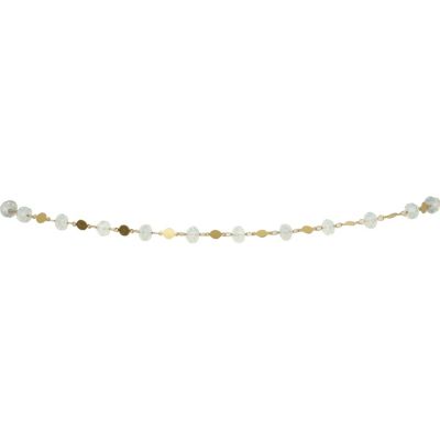 gold beaded skinny belt