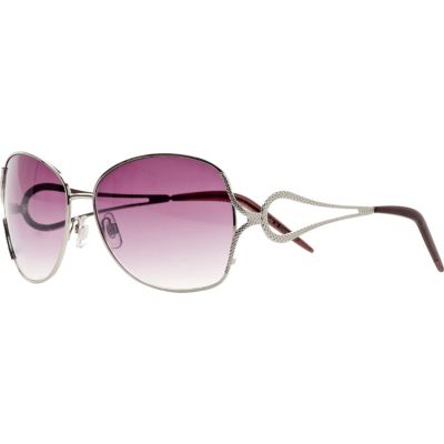 silver metal sunglasses