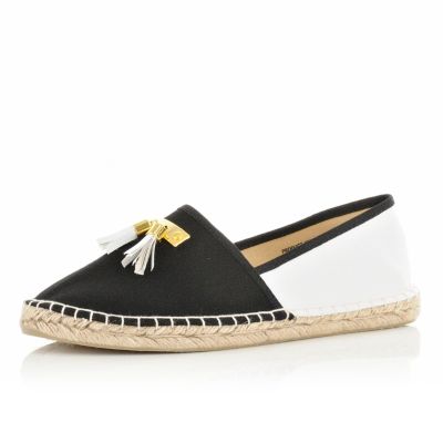black tassel front espadrilles