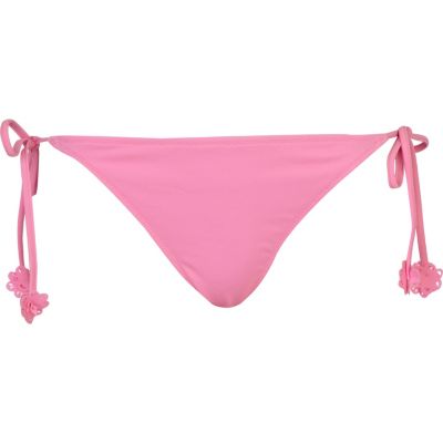 pink laser cut bikini briefs