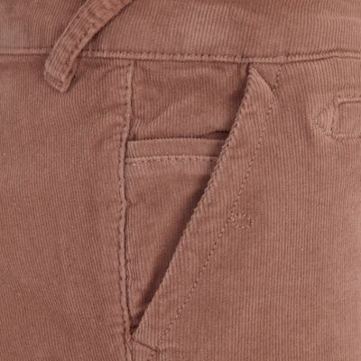Pink cord shorts