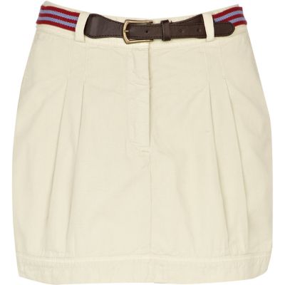 cream chino skirt