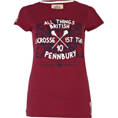 red print pennbury short sleeve t-shirt