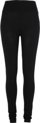 black long leg high waisted leggings