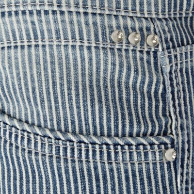 Blue stripe taylor skinny jeans
