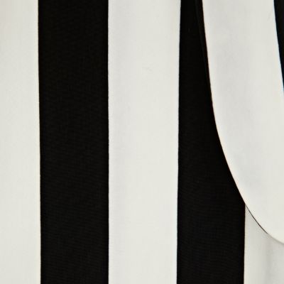 Black stripe ponte jacket