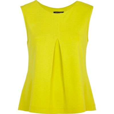 lime jersey tank top