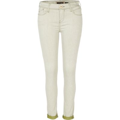 light green super skinny jeans