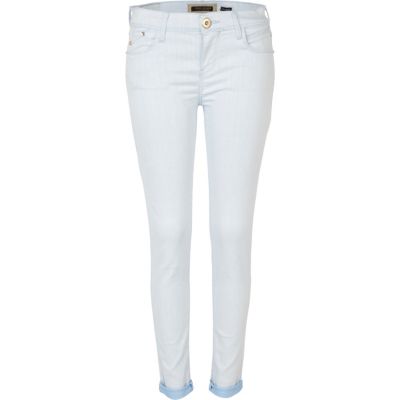 light blue super skinny jeans