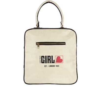 cream chelsea girl bowling bag