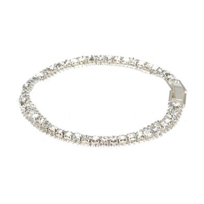 silver tone diamante bracelet